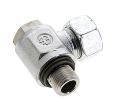 18L & G1/2'' Verzinkt Stalen Swivel Joint Snijringkoppeling Buitendraad 315bar NBR O-ring Draaibaar ISO 8434-1