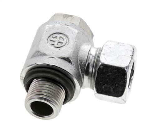 18L & G1/2'' Verzinkt Stalen Swivel Joint Snijringkoppeling Buitendraad 315bar NBR O-ring Draaibaar ISO 8434-1