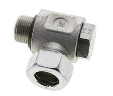 22L & G3/4'' Verzinkt Stalen Swivel Joint Snijringkoppeling Buitendraad 160bar NBR O-ring Draaibaar ISO 8434-1