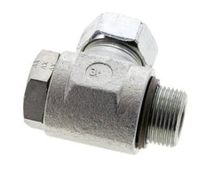 28L & G1'' Verzinkt Stalen Swivel Joint Snijringkoppeling Buitendraad 160bar NBR O-ring Draaibaar ISO 8434-1
