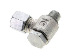 8S & G1/4'' Verzinkt Stalen Swivel Joint Snijringkoppeling Buitendraad 400bar NBR O-ring Draaibaar ISO 8434-1