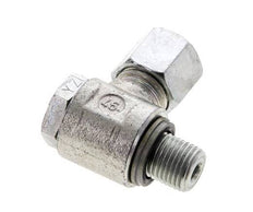 8S & G1/4'' Verzinkt Stalen Swivel Joint Snijringkoppeling Buitendraad 400bar NBR O-ring Draaibaar ISO 8434-1