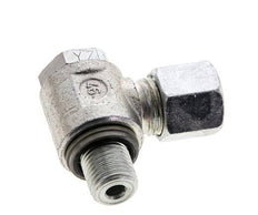 8S & G1/4'' Verzinkt Stalen Swivel Joint Snijringkoppeling Buitendraad 400bar NBR O-ring Draaibaar ISO 8434-1