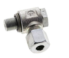 8S & G1/4'' Verzinkt Stalen Swivel Joint Snijringkoppeling Buitendraad 400bar NBR O-ring Draaibaar ISO 8434-1