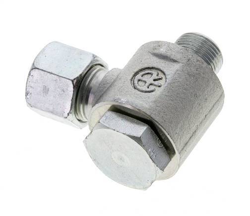 10S & G3/8'' Verzinkt Stalen Swivel Joint Snijringkoppeling Buitendraad 400bar NBR O-ring Draaibaar ISO 8434-1
