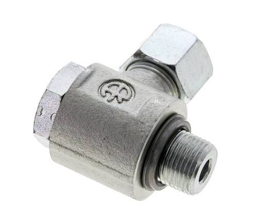 10S & G3/8'' Verzinkt Stalen Swivel Joint Snijringkoppeling Buitendraad 400bar NBR O-ring Draaibaar ISO 8434-1
