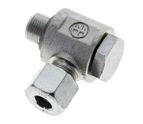 10S & G3/8'' Verzinkt Stalen Swivel Joint Snijringkoppeling Buitendraad 400bar NBR O-ring Draaibaar ISO 8434-1