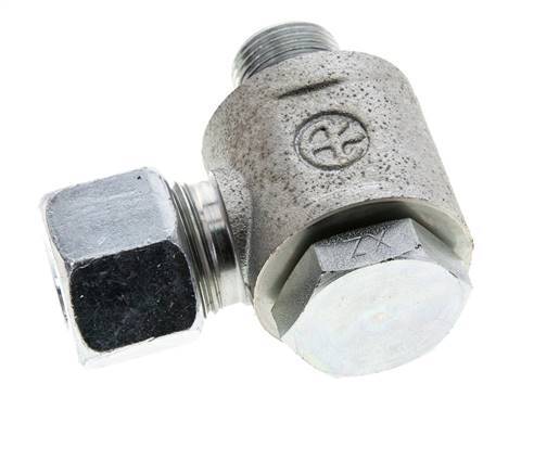 12S & G3/8'' Verzinkt Stalen Swivel Joint Snijringkoppeling Buitendraad 400bar NBR O-ring Draaibaar ISO 8434-1