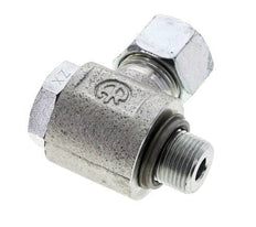 12S & G3/8'' Verzinkt Stalen Swivel Joint Snijringkoppeling Buitendraad 400bar NBR O-ring Draaibaar ISO 8434-1