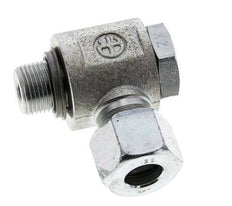 12S & G3/8'' Verzinkt Stalen Swivel Joint Snijringkoppeling Buitendraad 400bar NBR O-ring Draaibaar ISO 8434-1