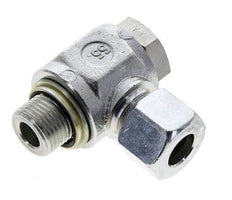 14S & G1/2'' Verzinkt Stalen Swivel Joint Snijringkoppeling Buitendraad 400bar NBR O-ring Draaibaar ISO 8434-1