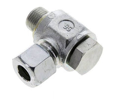 14S & G1/2'' Verzinkt Stalen Swivel Joint Snijringkoppeling Buitendraad 400bar NBR O-ring Draaibaar ISO 8434-1