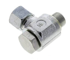14S & G1/2'' Verzinkt Stalen Swivel Joint Snijringkoppeling Buitendraad 400bar NBR O-ring Draaibaar ISO 8434-1