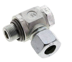 16S & G1/2'' Verzinkt Stalen Swivel Joint Snijringkoppeling Buitendraad 400bar NBR O-ring Draaibaar ISO 8434-1