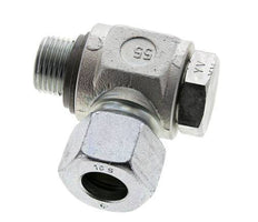 16S & G1/2'' Verzinkt Stalen Swivel Joint Snijringkoppeling Buitendraad 400bar NBR O-ring Draaibaar ISO 8434-1