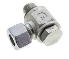 16S & G1/2'' Verzinkt Stalen Swivel Joint Snijringkoppeling Buitendraad 400bar NBR O-ring Draaibaar ISO 8434-1