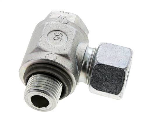 16S & G1/2'' Verzinkt Stalen Swivel Joint Snijringkoppeling Buitendraad 400bar NBR O-ring Draaibaar ISO 8434-1