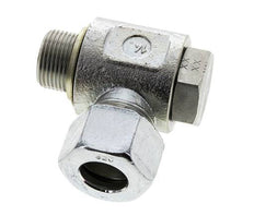 20S & G3/4'' Verzinkt Stalen Swivel Joint Snijringkoppeling Buitendraad 400bar NBR O-ring Draaibaar ISO 8434-1