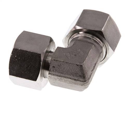 20S RVS L-Vorm Snijringkoppeling Draaidoorvoer 400bar FKM Verstelbaar ISO 8434-1