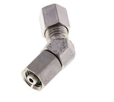 6L RVS 45gr L-stuk Snijringkoppeling Draaidoorvoer 315bar FKM O-ring en Afdichtconus Verstelbaar ISO 8434-1
