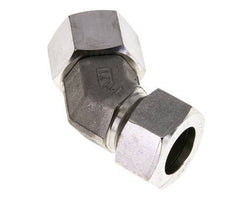22L RVS 45gr L-stuk Snijringkoppeling Draaidoorvoer 160bar FKM O-ring en Afdichtconus Verstelbaar ISO 8434-1