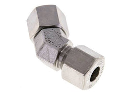 10S RVS 45gr L-stuk Snijringkoppeling Draaidoorvoer 630bar FKM O-ring en Afdichtconus Verstelbaar ISO 8434-1