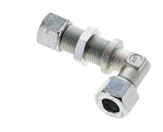 12L Zink plated Steel Elbow Cutting Fitting Bulkhead 315 bar ISO 8434-1