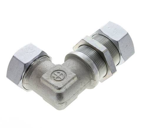 35L Zink plated Steel Elbow Cutting Fitting Bulkhead 160 bar ISO 8434-1