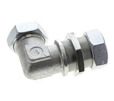 42L Zink plated Steel Elbow Cutting Fitting Bulkhead 160 bar ISO 8434-1