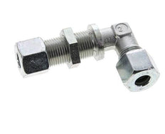 10S Zink plated Steel Elbow Cutting Fitting Bulkhead 630 bar ISO 8434-1