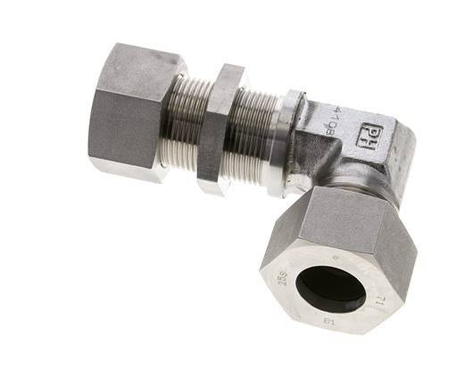 25S Stainless Steel Elbow Cutting Fitting Bulkhead 400 bar ISO 8434-1