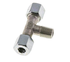 8L & M12x1.5 (con) Verzinkt Stalen T-stuk Snijringkoppeling Buitendraad 315bar ISO 8434-1