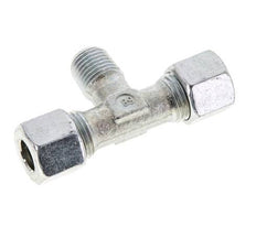 10L & M14x1.5 (con) Verzinkt Stalen T-stuk Snijringkoppeling Buitendraad 315bar ISO 8434-1