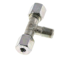 6S & M12x1.5 (con) Verzinkt Stalen T-stuk Snijringkoppeling Buitendraad 640bar ISO 8434-1