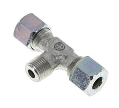 10S & M16x1.5 (con) Verzinkt Stalen T-stuk Snijringkoppeling Buitendraad 640bar ISO 8434-1