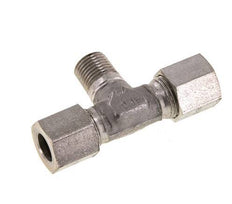 8LL & M10x1 (con) RVS T-stuk Snijringkoppeling Buitendraad 100bar ISO 8434-1
