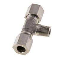 8LL & M10x1 (con) RVS T-stuk Snijringkoppeling Buitendraad 100bar ISO 8434-1