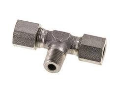 8LL & M10x1 (con) RVS T-stuk Snijringkoppeling Buitendraad 100bar ISO 8434-1