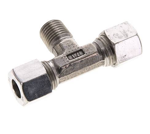 10L & M14x1.5 (con) RVS T-stuk Snijringkoppeling Buitendraad 315bar ISO 8434-1