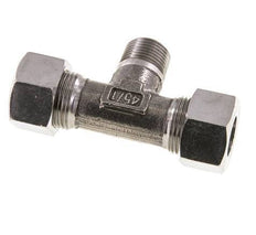 15L & M18x1.5 (con) RVS T-stuk Snijringkoppeling Buitendraad 315bar ISO 8434-1