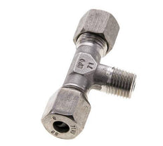 8S & M14x1.5 (con) RVS T-stuk Snijringkoppeling Buitendraad 630bar ISO 8434-1