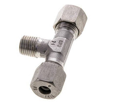 8S & M14x1.5 (con) RVS T-stuk Snijringkoppeling Buitendraad 630bar ISO 8434-1