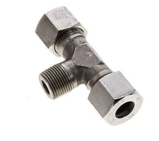 14S & M20x1.5 (con) Stainless Steel T-Shape Tee Cutting Fitting with Male Threads 630 bar ISO 8434-1