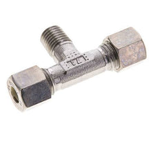 8L & M12x1.5 (con) RVS T-stuk Knelfitting Buitendraad 315bar ISO 8434-1