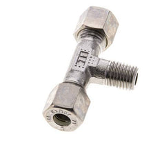 8L & M12x1.5 (con) RVS T-stuk Knelfitting Buitendraad 315bar ISO 8434-1