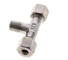 8L & M12x1.5 (con) RVS T-stuk Knelfitting Buitendraad 315bar ISO 8434-1