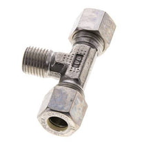 10L & M14x1.5 (con) RVS T-stuk Knelfitting Buitendraad 315bar ISO 8434-1