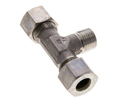 12L & M16x1.5 (con) RVS T-stuk Knelfitting Buitendraad 315bar ISO 8434-1
