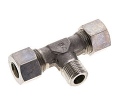 12L & M16x1.5 (con) RVS T-stuk Knelfitting Buitendraad 315bar ISO 8434-1