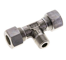 15L & M18x1.5 (con) RVS T-stuk Knelfitting Buitendraad 315bar ISO 8434-1